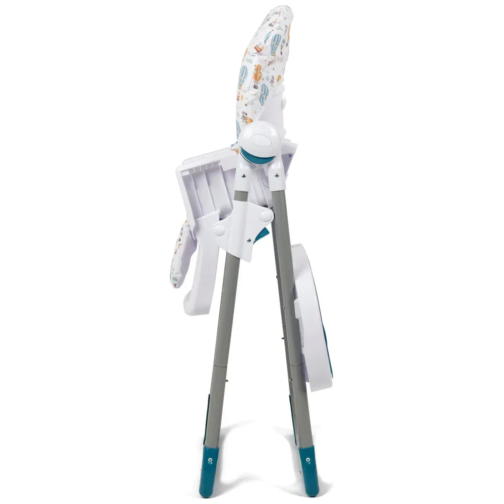 Babylo Hi Lo Convertible High Chair Hot Air Balloons - Six Adjustable Heights From 6 Months To 3 Years