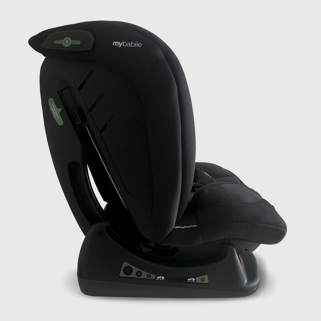 My Babiie MBCS100 2-In-1 Convertible R129 Car Seat Black - Grows With Your Child From Birth To 12 Years