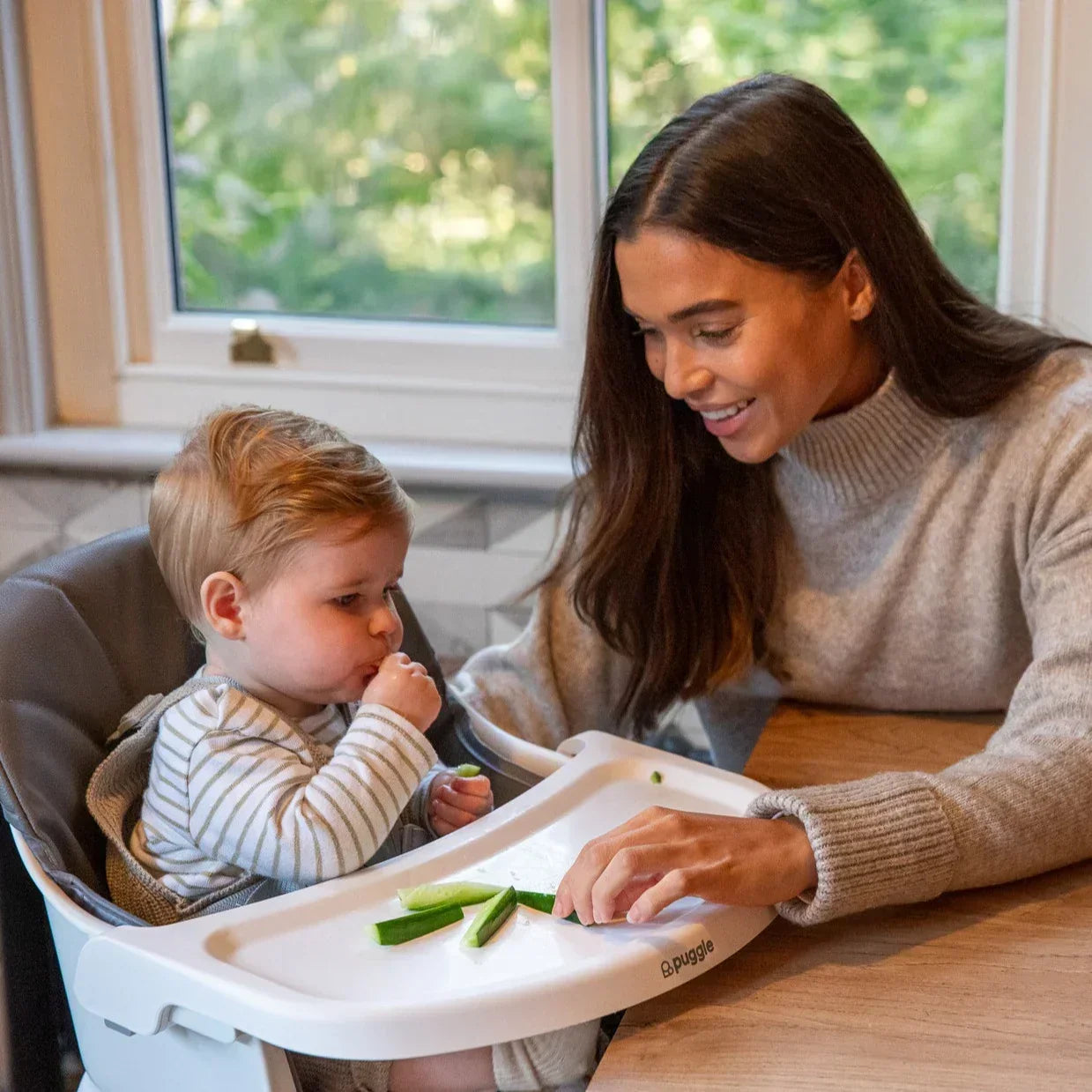 Puggle Snack And Play 7 In 1 Hi Lo Highchair - Growth Through 6 Months To 5 Years