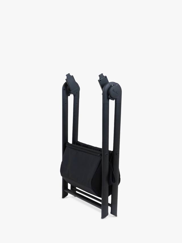 Silver Cross Dune And Reef Carrycot Stand - Foldable Bedside Stand With Handy Storage Basket