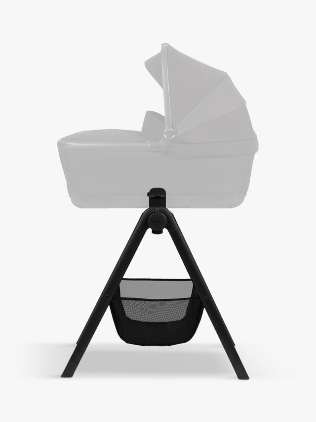 Silver Cross Dune And Reef Carrycot Stand - Foldable Bedside Stand With Handy Storage Basket