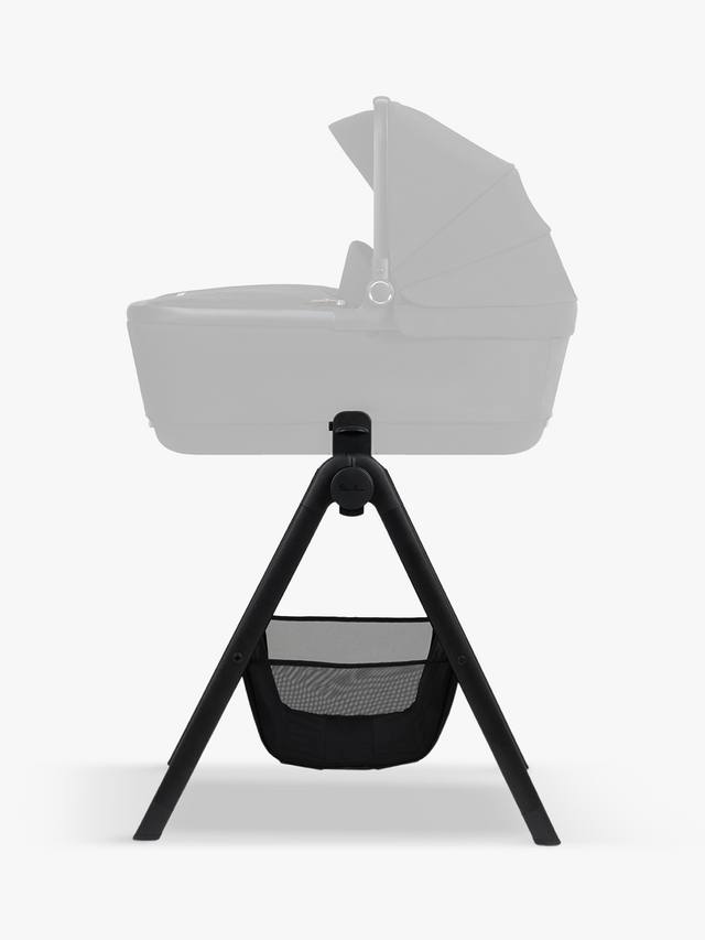 Silver Cross Dune And Reef Carrycot Stand - Foldable Bedside Stand With Handy Storage Basket