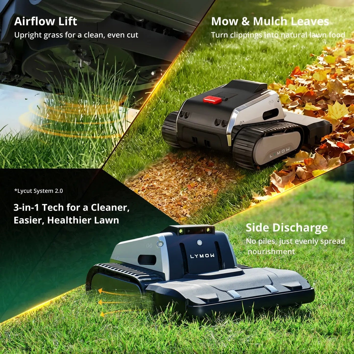 Robotic Lawn Mower - 1.73 Acre Advanced Navigation | Lymow Tech