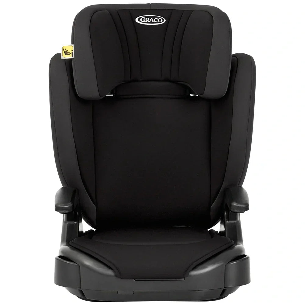 Graco Junior Maxi I-Size R129 Belt-Fitted High-Back Booster Seat Midnight - Front-Facing With Side-Impact Protection