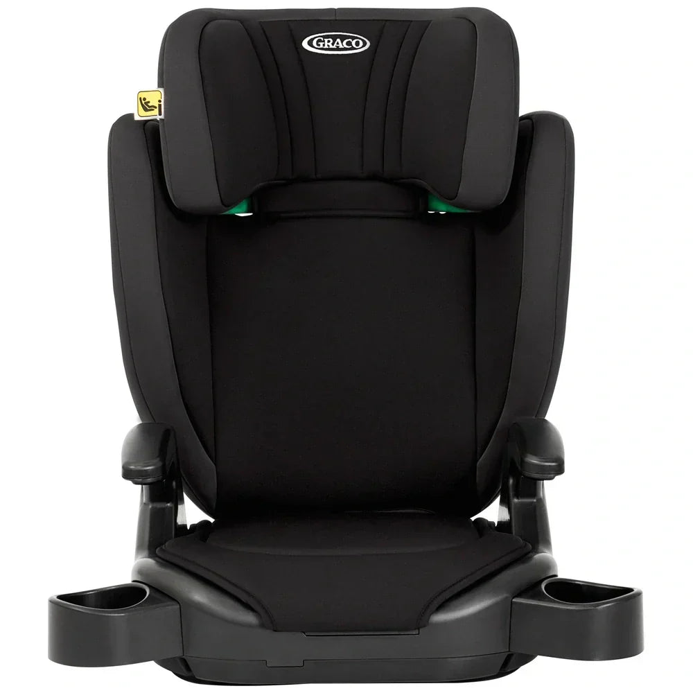Graco Junior Maxi I-Size R129 Belt-Fitted High-Back Booster Seat Midnight - Front-Facing With Side-Impact Protection