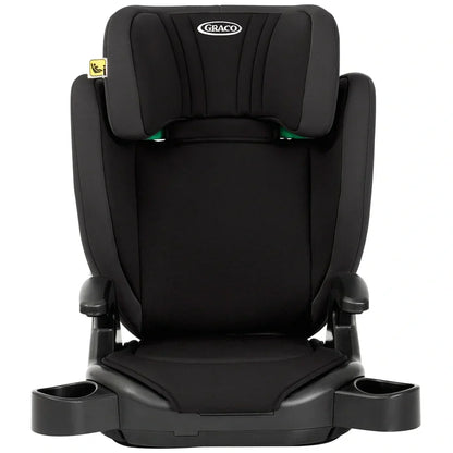 Graco Junior Maxi I-Size R129 Belt-Fitted High-Back Booster Seat Midnight - Front-Facing With Side-Impact Protection
