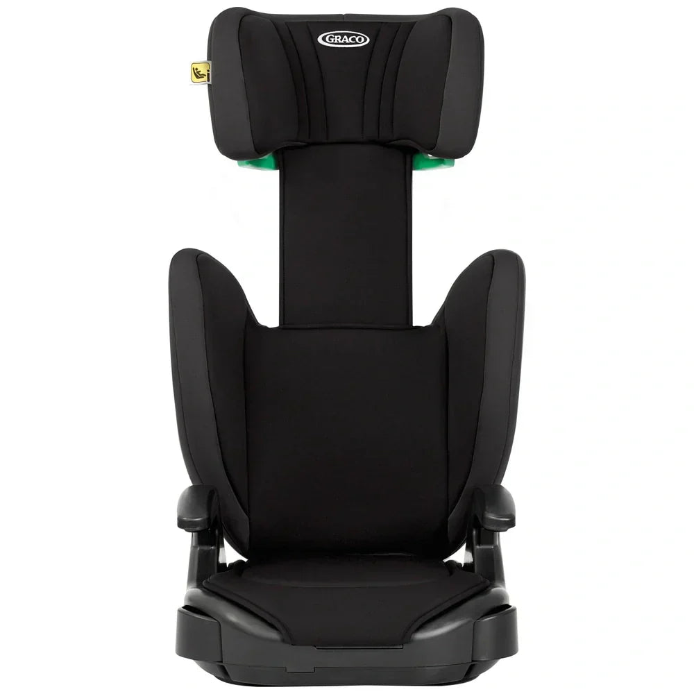 Graco Junior Maxi I-Size R129 Belt-Fitted High-Back Booster Seat Midnight - Front-Facing With Side-Impact Protection