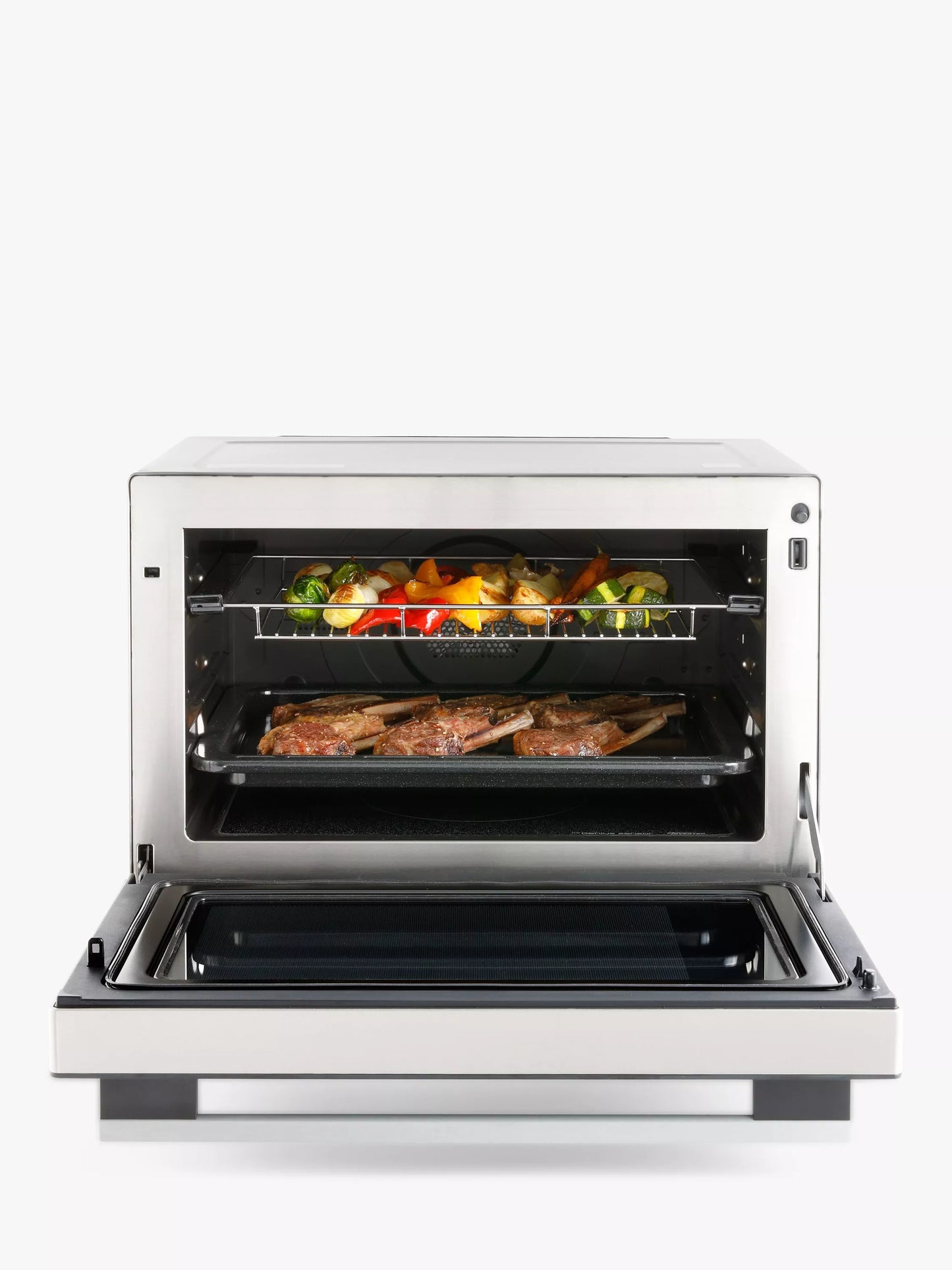 Panasonic NN-CF87LBBPQ Combination Microwave Oven, 31L, Metallic Silver