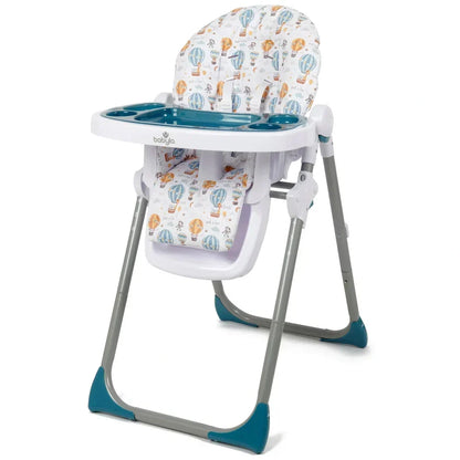 Babylo Hi Lo Convertible High Chair Hot Air Balloons - Six Adjustable Heights From 6 Months To 3 Years