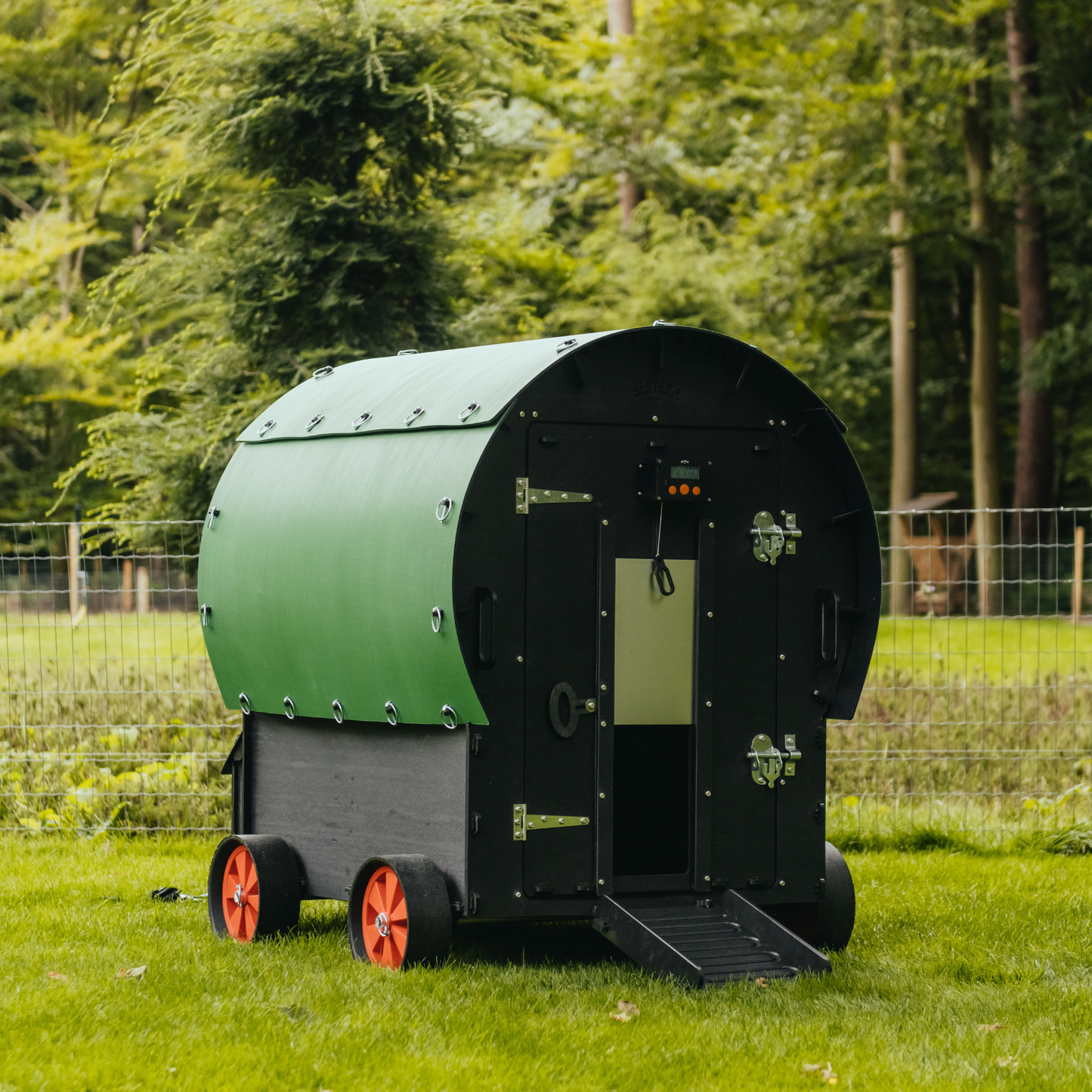 The Wagon Recycled Plastic Chicken Coop for Up to 8 Hens