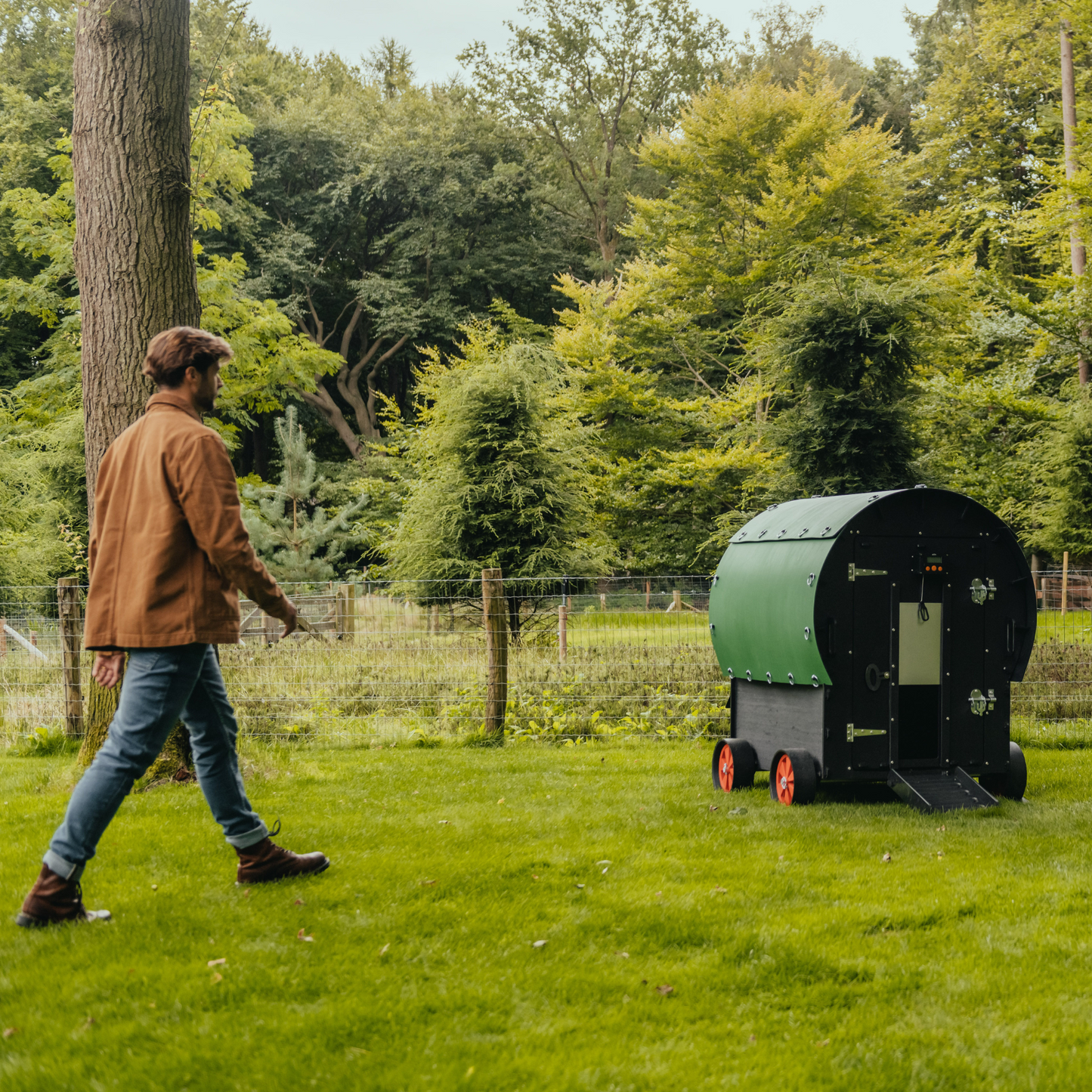 The Wagon Recycled Plastic Chicken Coop for Up to 8 Hens