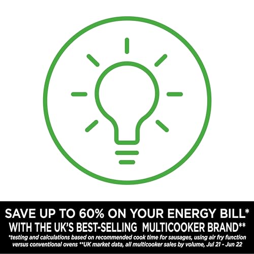 Ninja Foodi MAX 15-in-1 SmartLid Multi-Cooker 7.5L [OL750UK] Smart Cook System, Digital Cooking Probe, Electric Pressure Cooker, Air Fryer