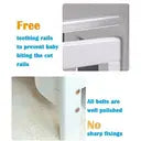 Mcc Direct Wooden Cot And Toddler Bed - Premier Aloe Vera Water Repellent Mattress Grey Orlando