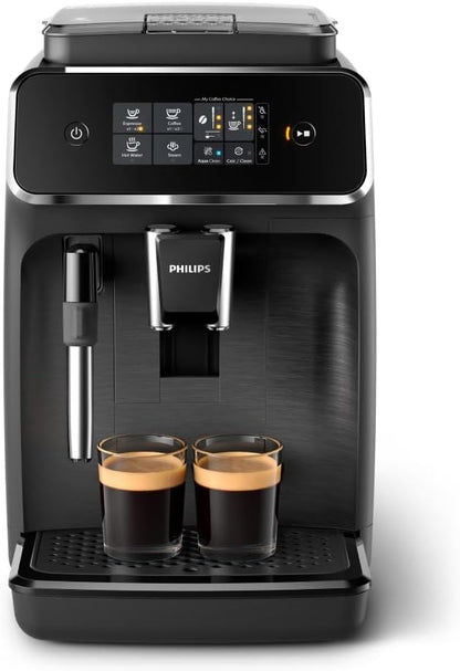 Philips EP2220/10 2200 Series Fully Automatic Coffee Machine 1,8L – Panarello, Aroma Seal, Touch Display, Black