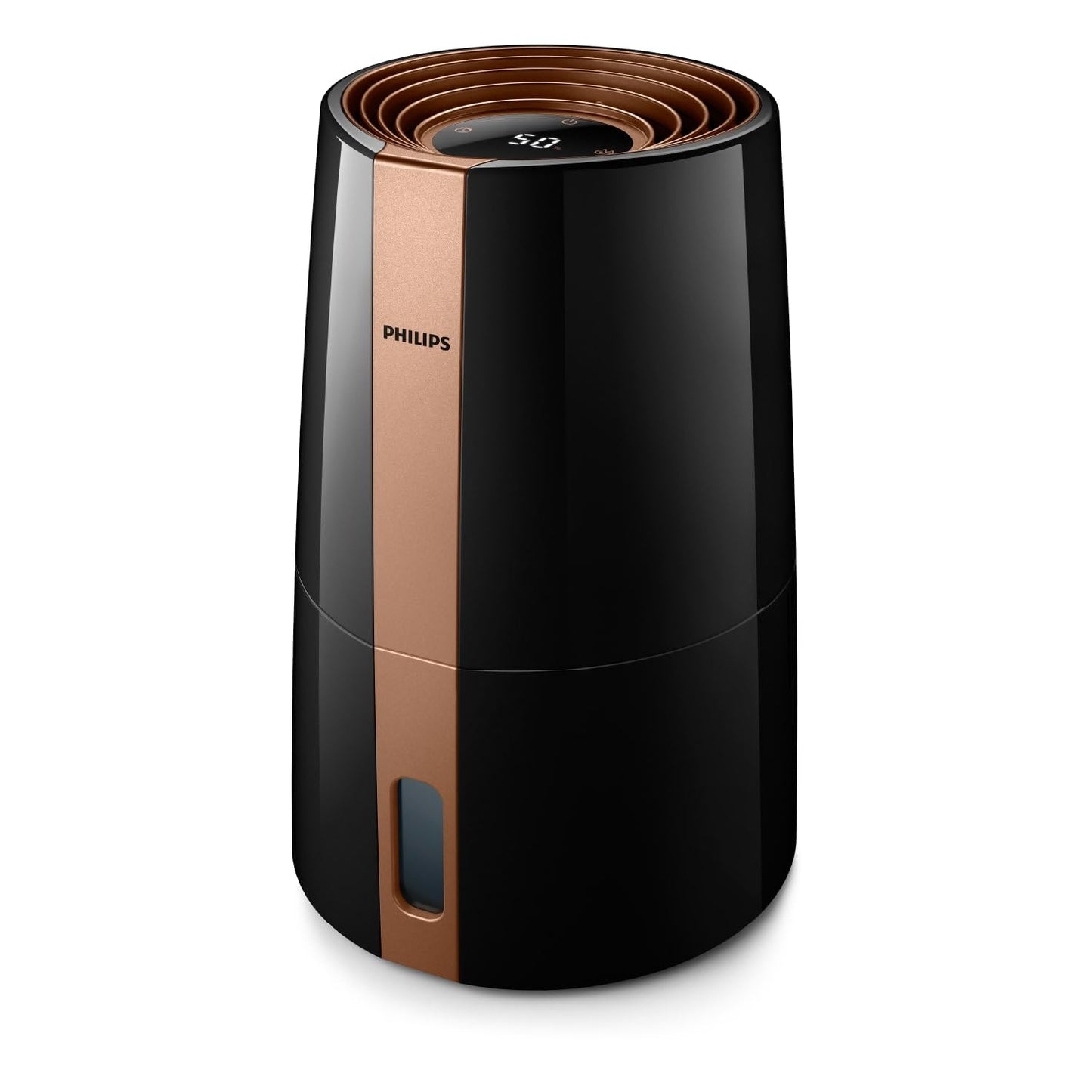 Philips HU2718/10 2000 Series Humidifier 2L – NanoCloud, 200ml/h, 32m², 3 Speeds, 15h, Black/Copper