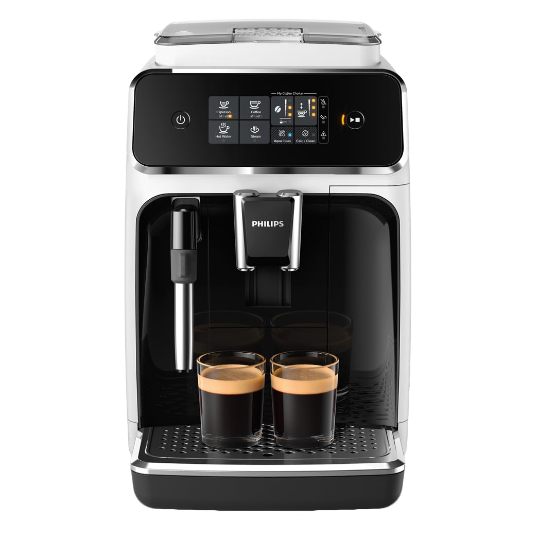 Philips EP2220/10 2200 Series Fully Automatic Coffee Machine 1,8L – Panarello, Aroma Seal, Touch Display, Black