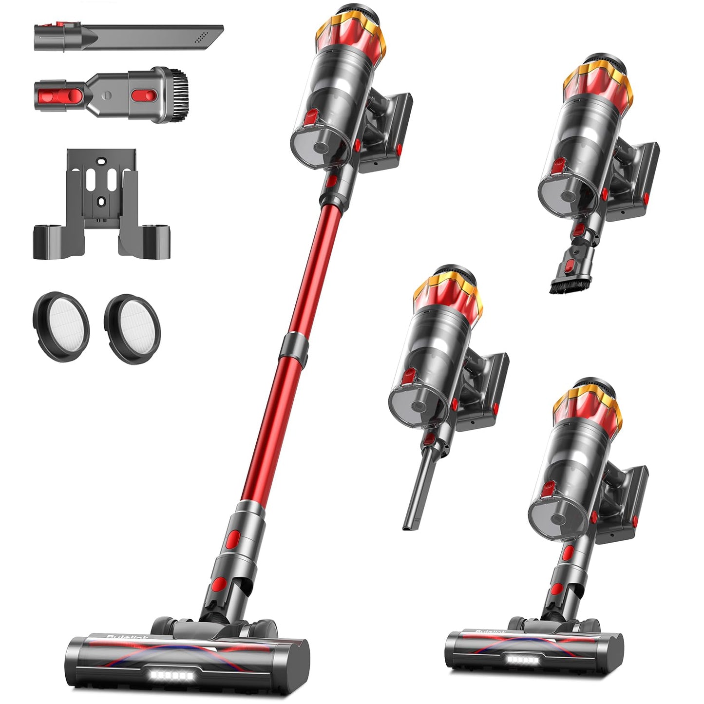 Bulelink Zenith G10 Cordless Vacuum Cleaner Cordless, 550 W, 45 kPa Saugkraft, HEPA-Filter, 1,6 L, for Pet Hair