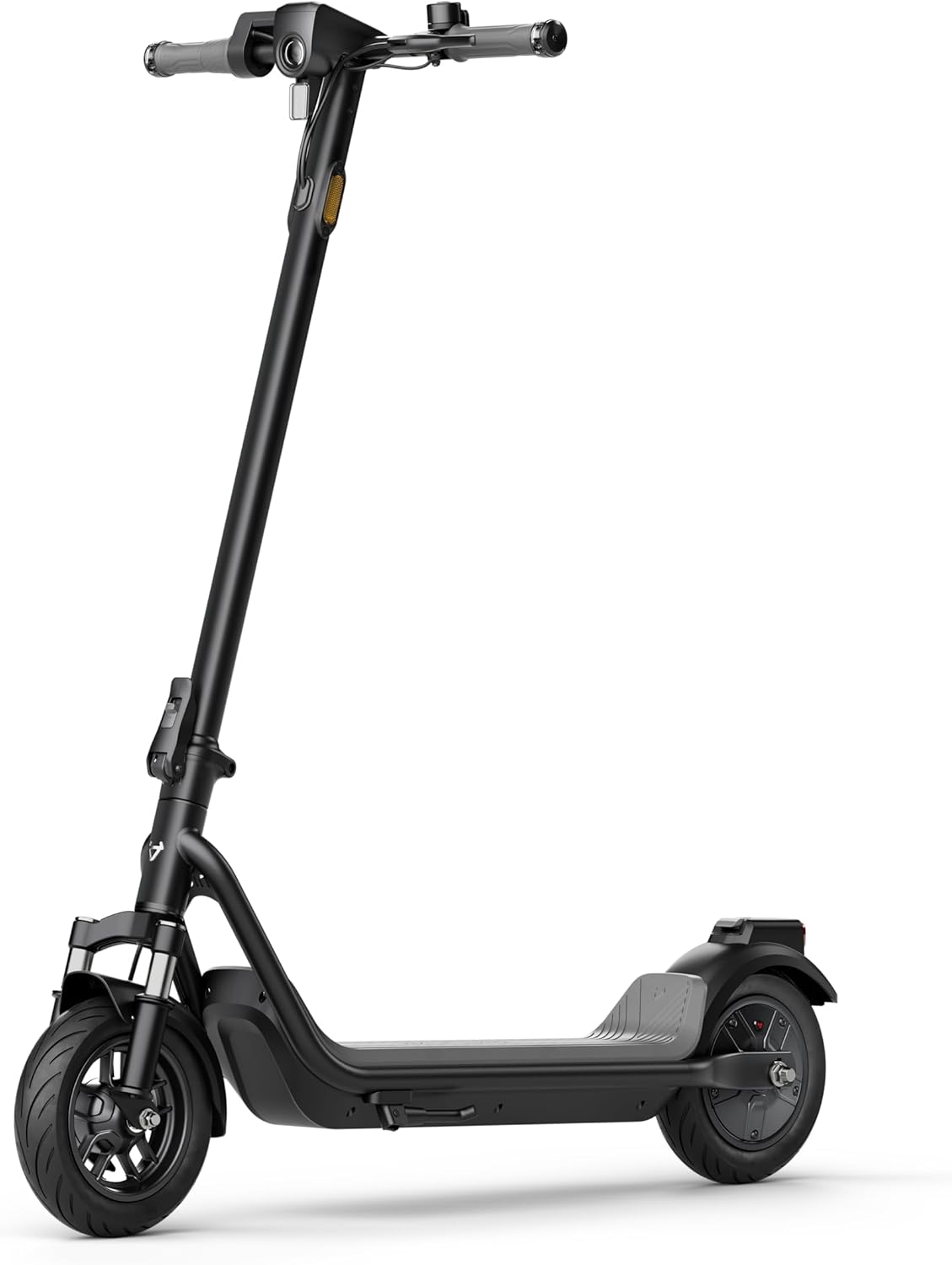 NIU KQi100P E-Scooter with ABE, Up to 29 km Range, 300 W Motor, 10 Zoll Pneumatic Tyres, hydraulische Front Suspension, App Control, Anthracite/Black