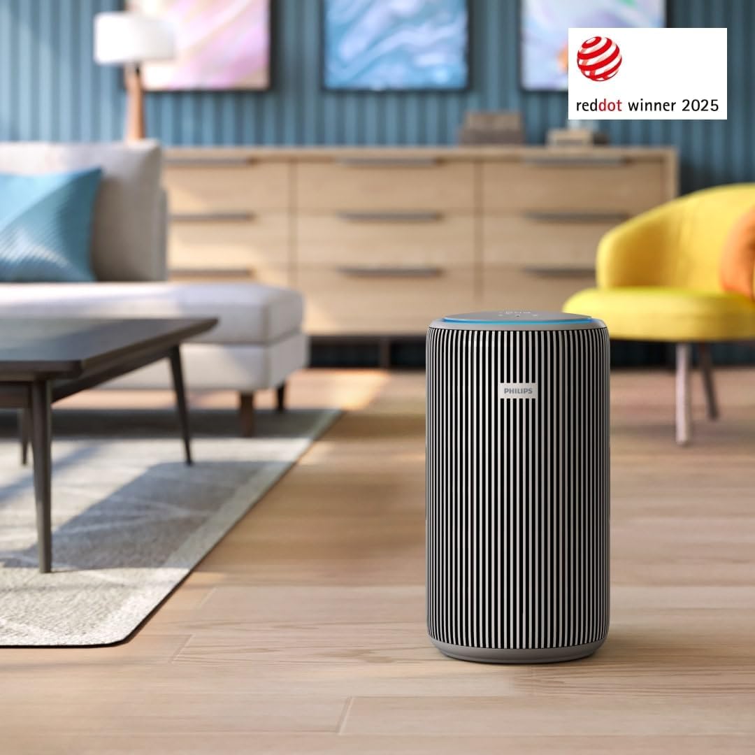 Philips AC3210/12 Air Purifier 130m² – SilentWings 15dB, HEPA 99,97%, ECARF, CADR 500m³/h, Air+ App, Beige