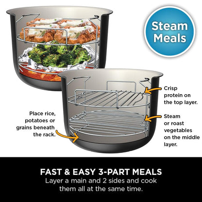 Ninja Foodi MAX 15-in-1 SmartLid Multi-Cooker 7.5L [OL750UK] Smart Cook System, Digital Cooking Probe, Electric Pressure Cooker, Air Fryer