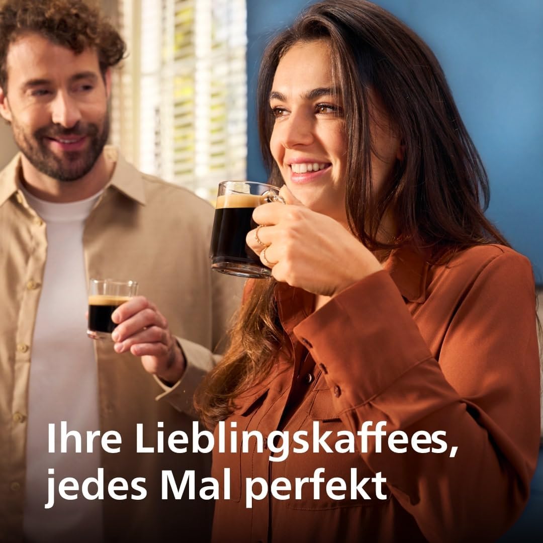 Philips EP2220/10 2200 Series Fully Automatic Coffee Machine 1,8L – Panarello, Aroma Seal, Touch Display, Black