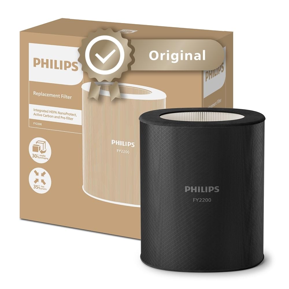 Philips AC2210/10 Air Purifier 104m² – SilentWings 13dB, HEPA 99,97%, ECARF, CADR 400m³/h, 28W, White