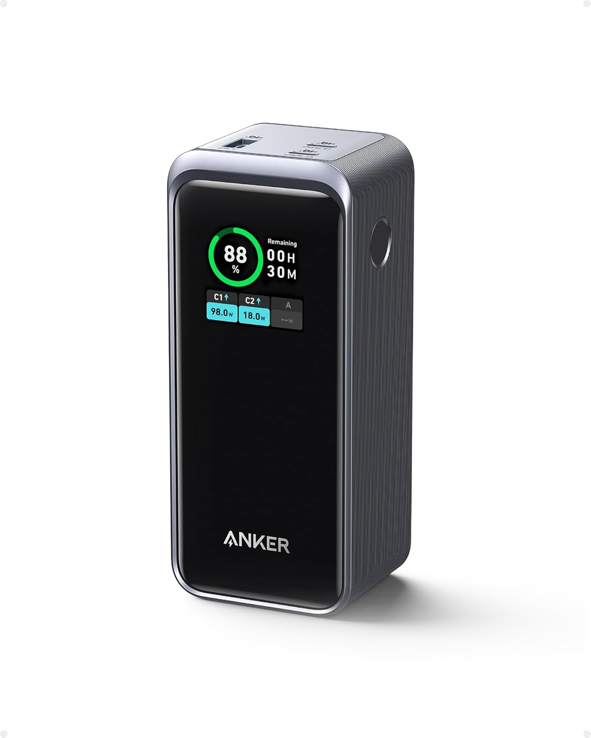 Anker Prime 72Wh Powerbank 20.000 mAh, 200W, USB-C & USB-A, Fast Charging, Black