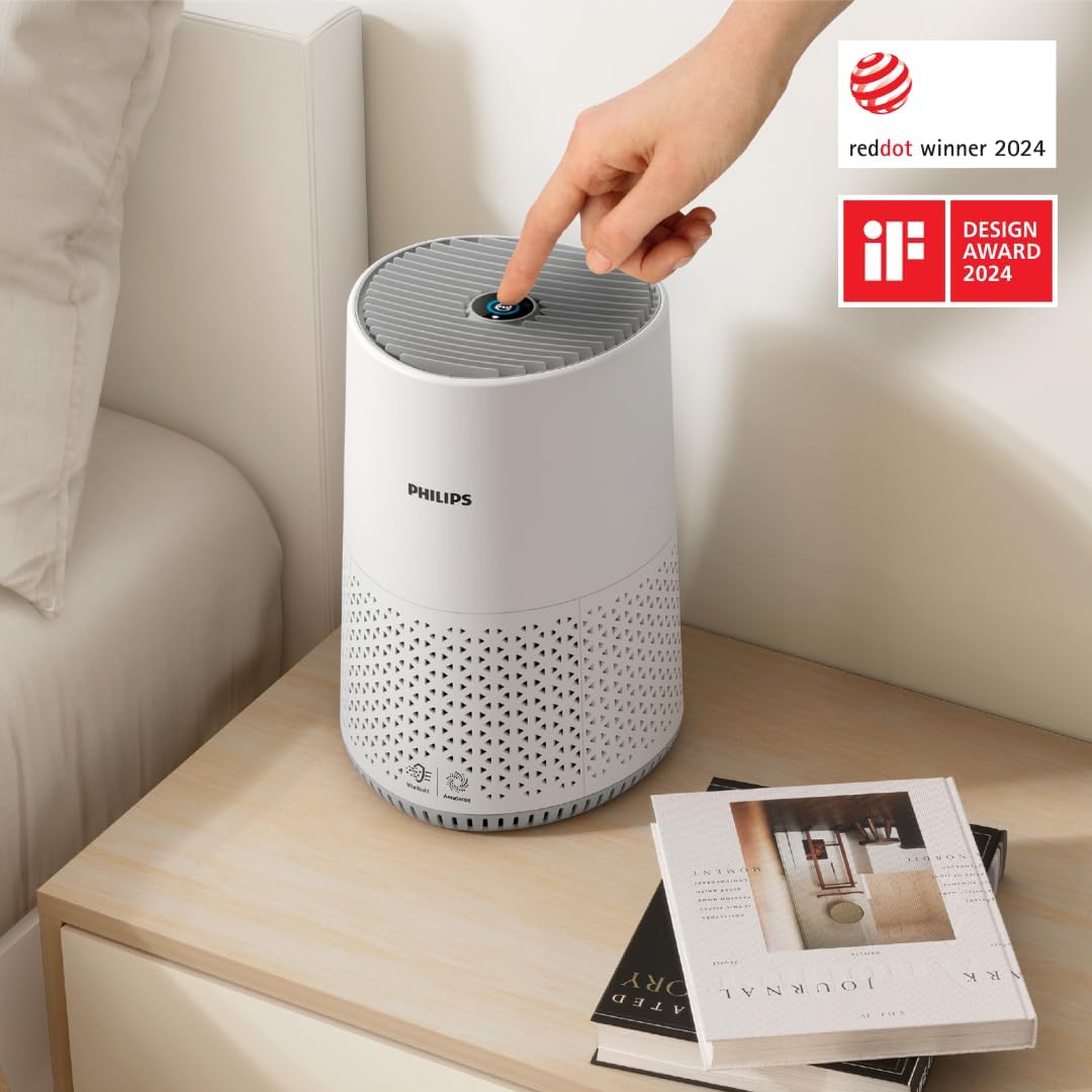 Philips AC0651/10 Air Purifier 44m² – NanoProtect HEPA, AeraSense, 19dB, 12W, CADR 170m³/h, Air+ App, White