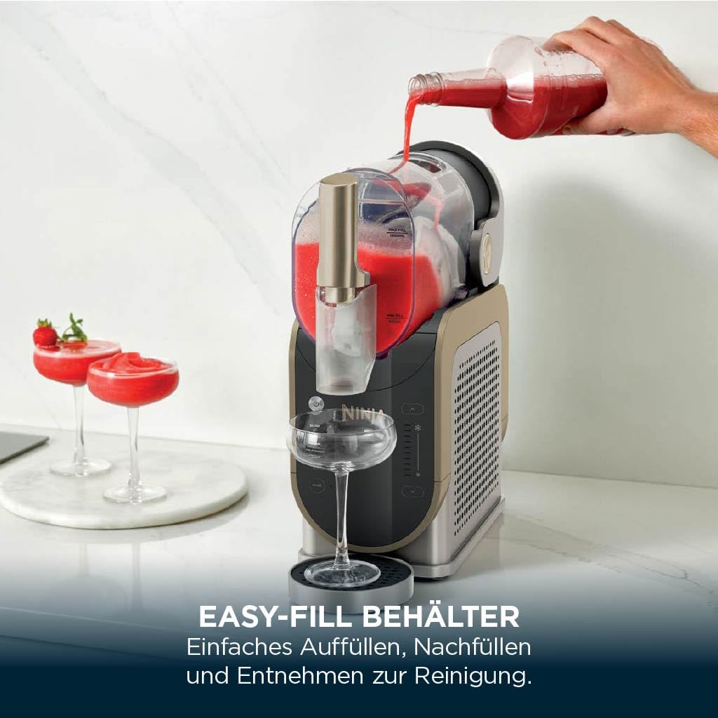 Ninja SLUSHi Slush Machine 1,9L Stone Gold | 5 Programmes | Frozen Drinks at Home