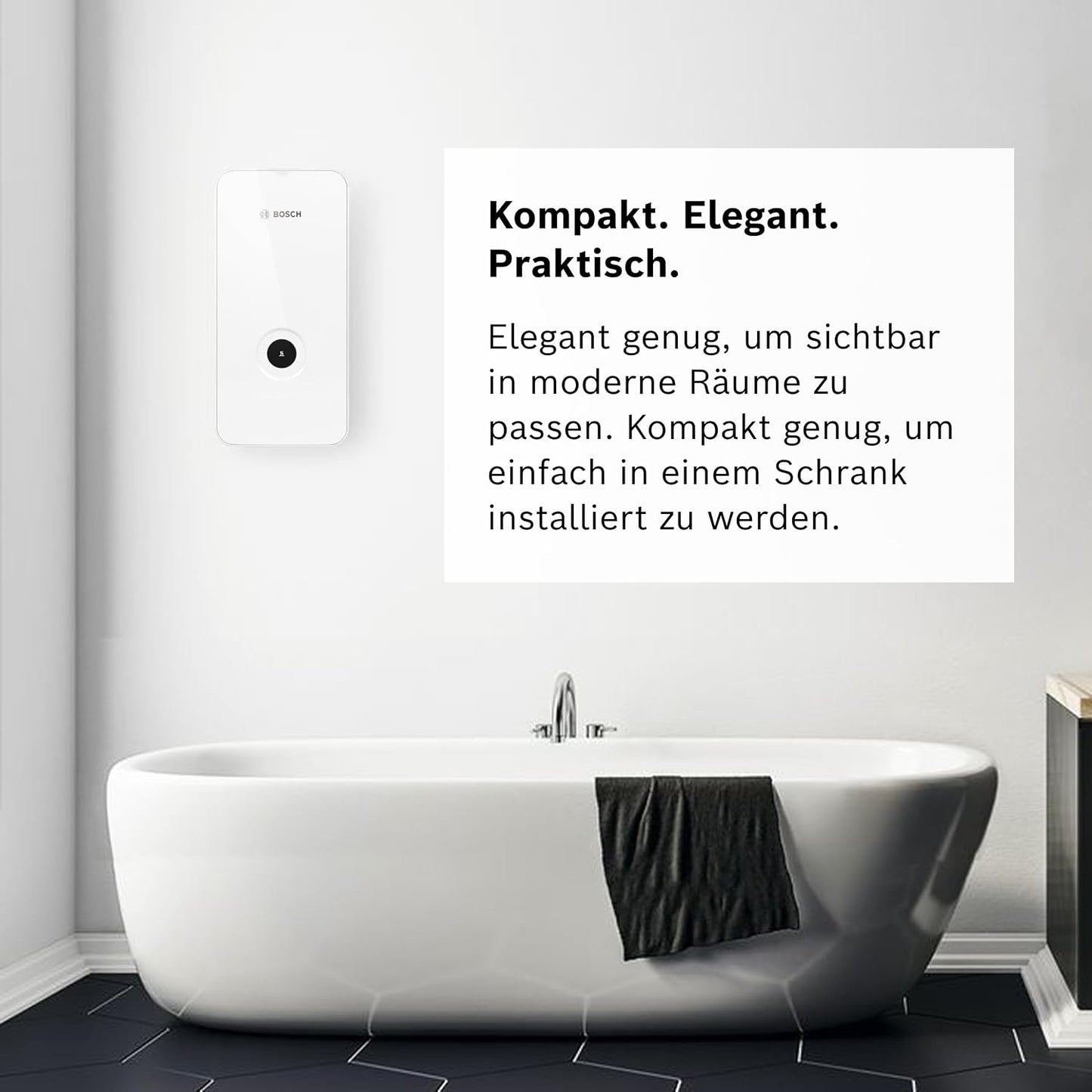 Bosch Thermotechnik Tronic Line 21kW Instant Water Heater – 400V, 60°C, WiFi, Clickfix 2.0, Energy Class A, Stainless Steel