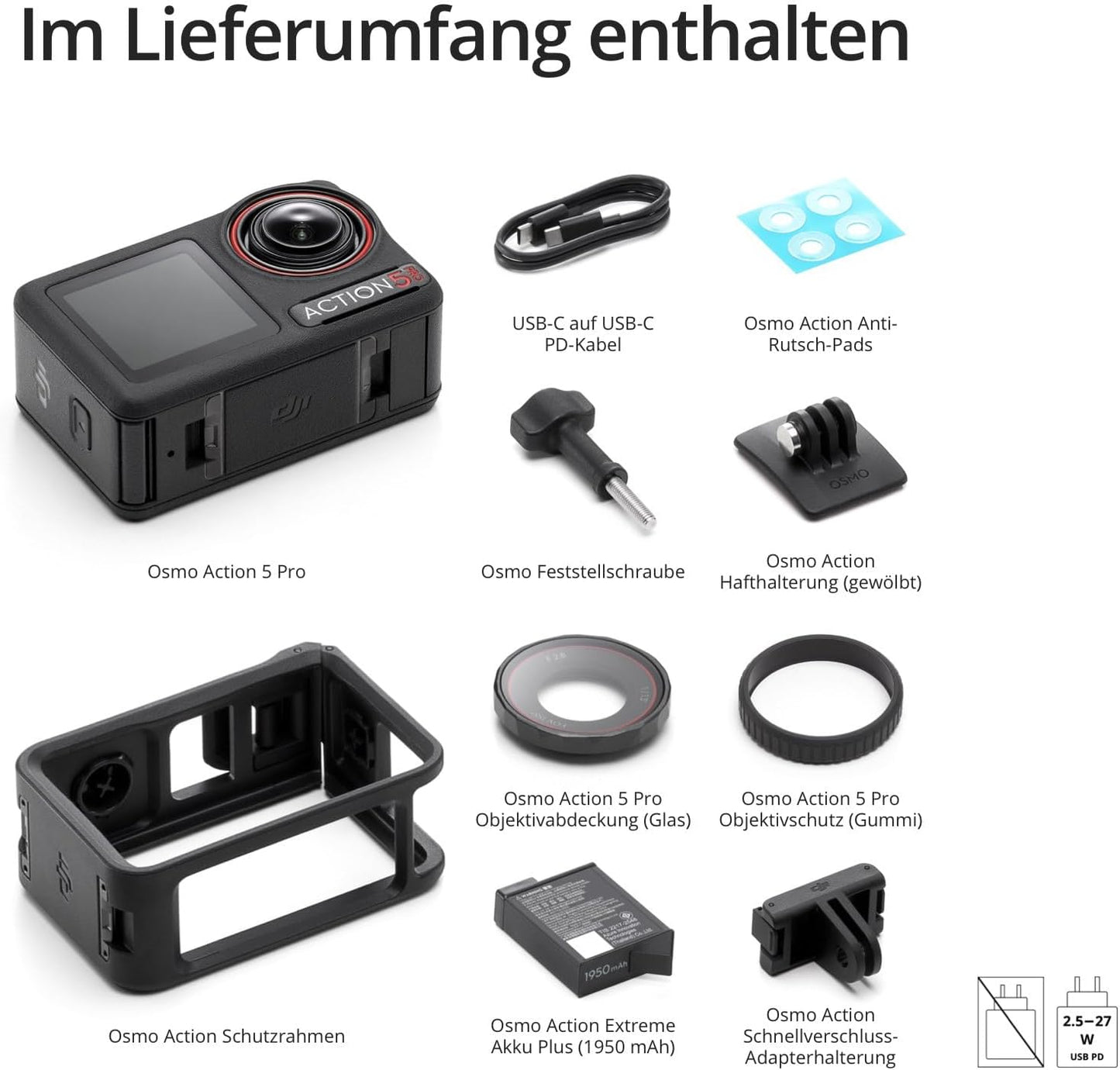DJI Osmo Action 5 Pro Standard Combo 4K Action Camera – 1/1.3" Sensor, 4h Battery, OLED, 360° HorizonSteady