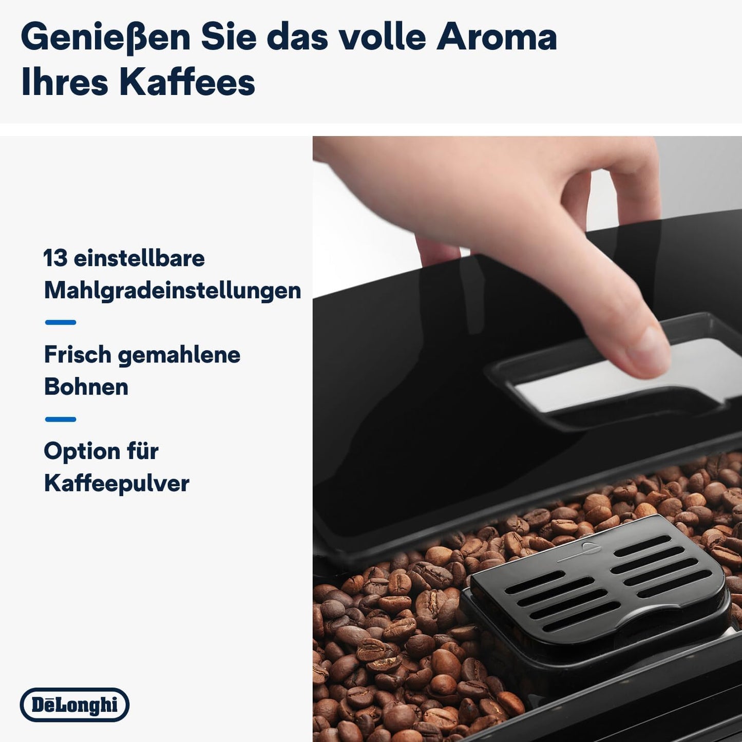 De'Longhi Magnifica S ECAM11.112.B Fully Automatic Coffee Machine – Grinder, Milk Frother, 2-Tassen, Black