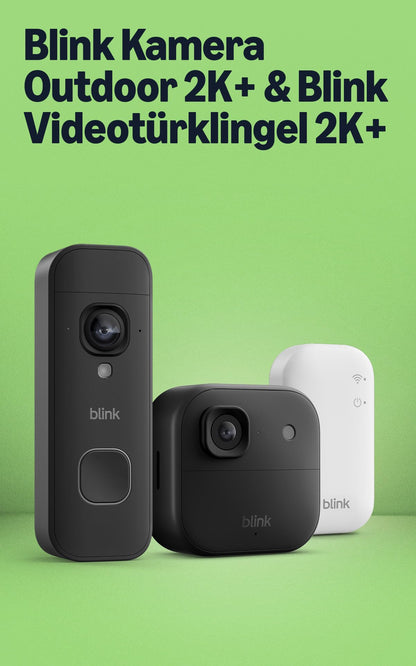 Blink Outdoor 2K+ WiFi Security Camera – 2K Video, Colour Night Vision, 4x Zoom, IP65, 2 Years Battery