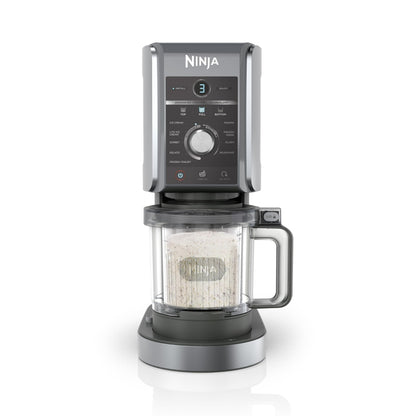 Ninja NC502EU CREAMi Deluxe Ice Cream Maker 2x710ml – 10 Programmes, Dual-Motor, Stone Gold