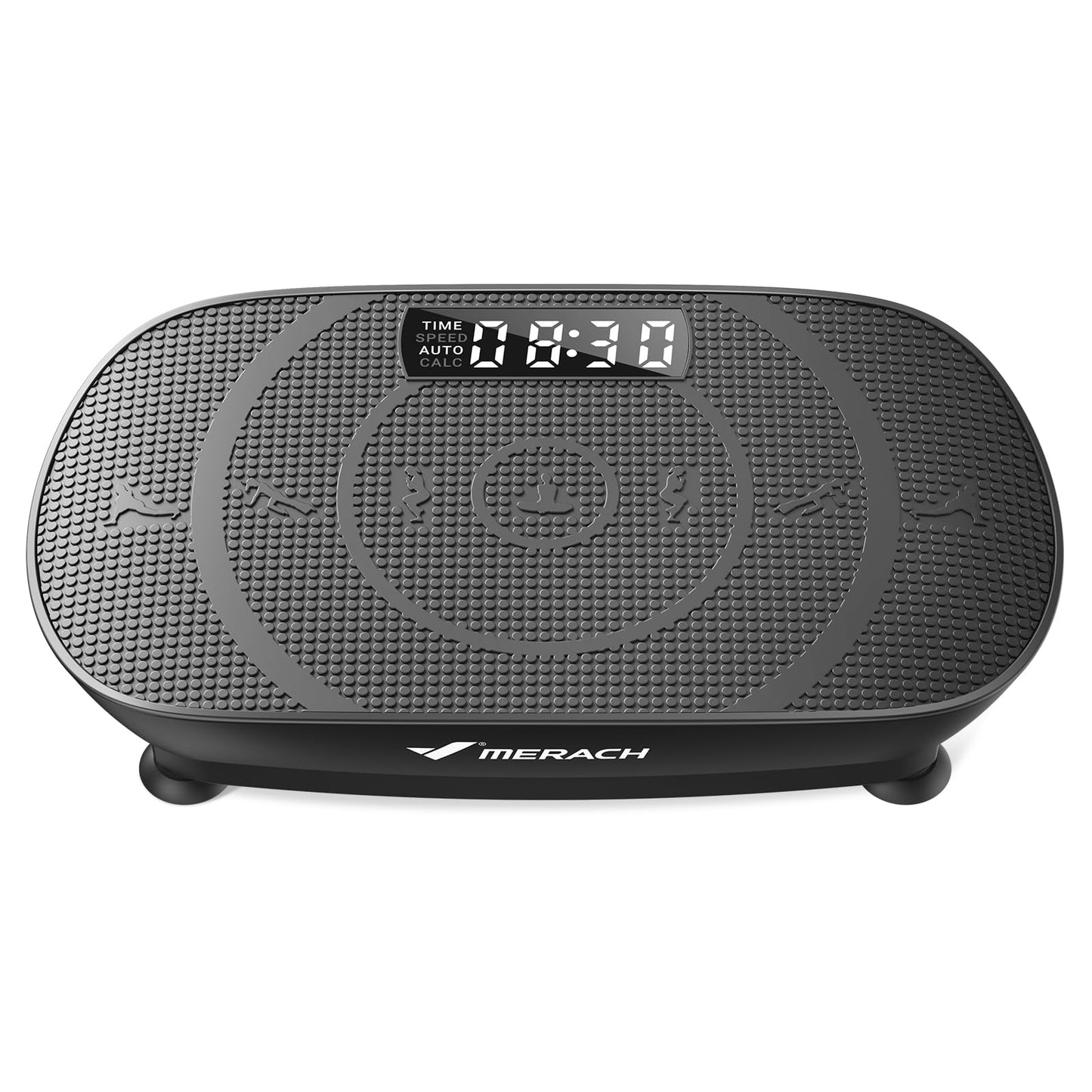 MERACH MR-2398 Slim Vibration Plate – 10 Speeds, <40 dB, 136kg, LED Display, Remote Control, Grey