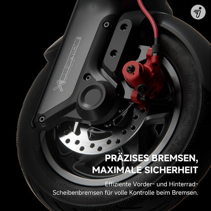 Segway-Ninebot F3 Pro D E-Scooter, Up to 70 km Range, 10 Zoll Self-Sealing Pneumatic Tyres, Full Suspension, TFT Display, Apple Find My, Foldable, Black