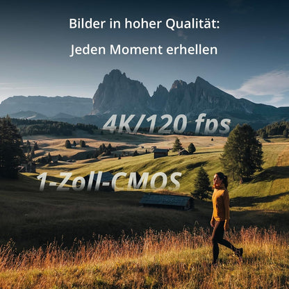 DJI Osmo Pocket 3 Creative Combo Gimbal Camera – 1" CMOS, 4K/120fps, 3-Achsen, ActiveTrack 6.0, Black