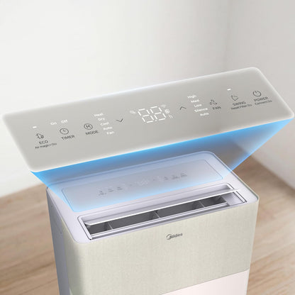 Midea PortaSplit-E Portable Air Conditioner 12.000 BTU – Heating & Cooling, Inverter, App Control, Peach