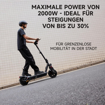 Segway-Ninebot MAX G3 D E-Scooter, Up to 80 km Range, 11 Zoll Self-Sealing Pneumatic Tyres, Full Suspension, TFT Display, FlashCharge, Apple Find My, Foldable, Black