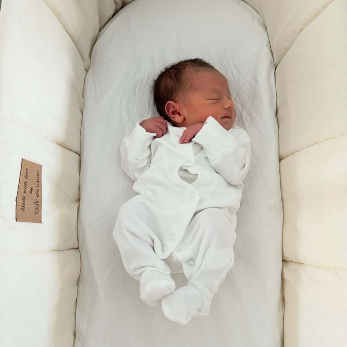 Clair De Lune Organic Palm Moses Basket - Handwoven Palm Leaf With Organic Cotton Lining For Breathable Sleep