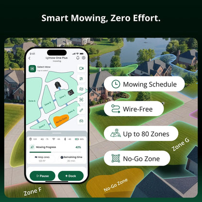 Robotic Lawn Mower - 1.73 Acre Advanced Navigation | Lymow Tech