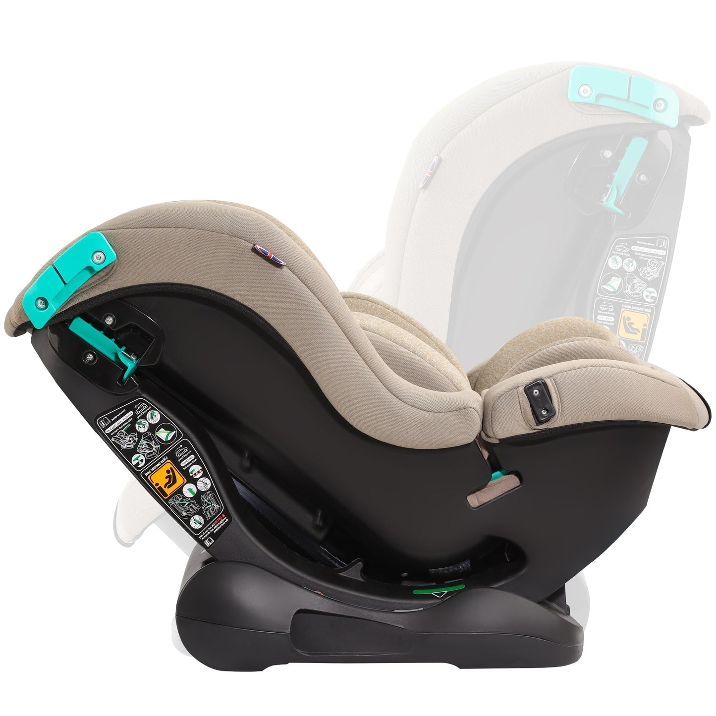 Fitzroy+ i-Size - All In One 40–150cm Child Car Seat From Birth To 12 Years, ECE R129 Certified