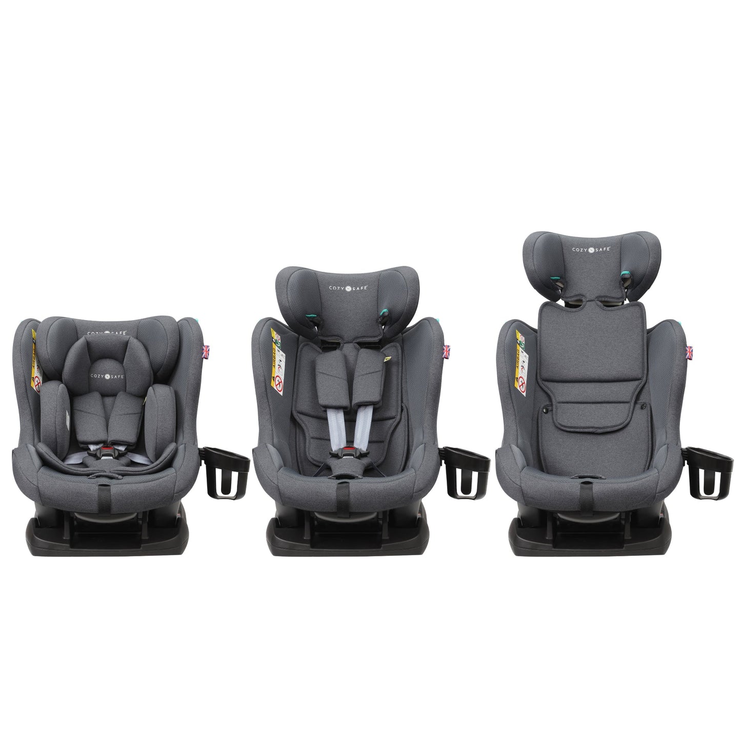 Fitzroy+ i-Size - All In One 40–150cm Child Car Seat From Birth To 12 Years, ECE R129 Certified
