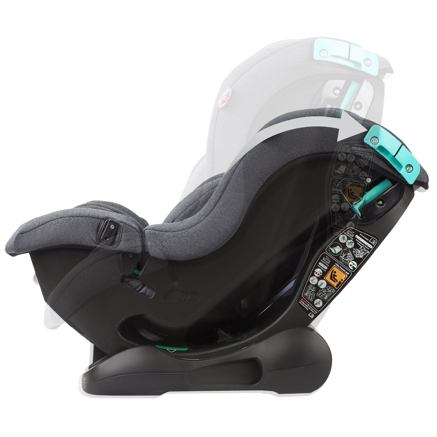 Fitzroy+ i-Size - All In One 40–150cm Child Car Seat From Birth To 12 Years, ECE R129 Certified
