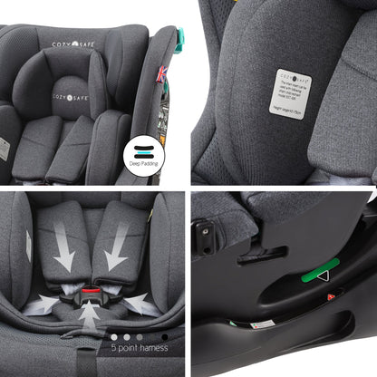 Fitzroy+ i-Size - All In One 40–150cm Child Car Seat From Birth To 12 Years, ECE R129 Certified
