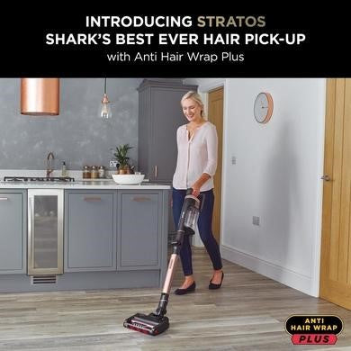 Shark Stratos Anti Hair Wrap Plus Cordless Stick Vacuum Cleaner IZ400UK