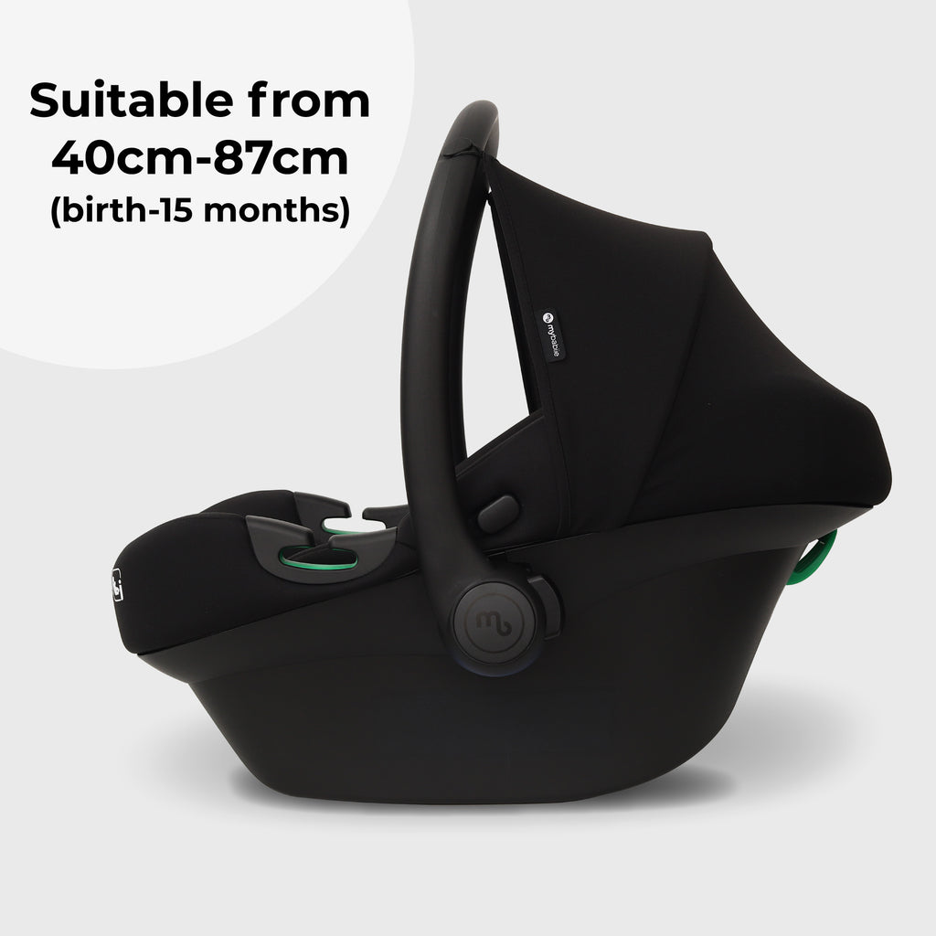 My Babiie I-Size Infant Carrier Car Seat - Safe Rearward Facing Travel With Newborn Inlay And ISOFIX Compatibility