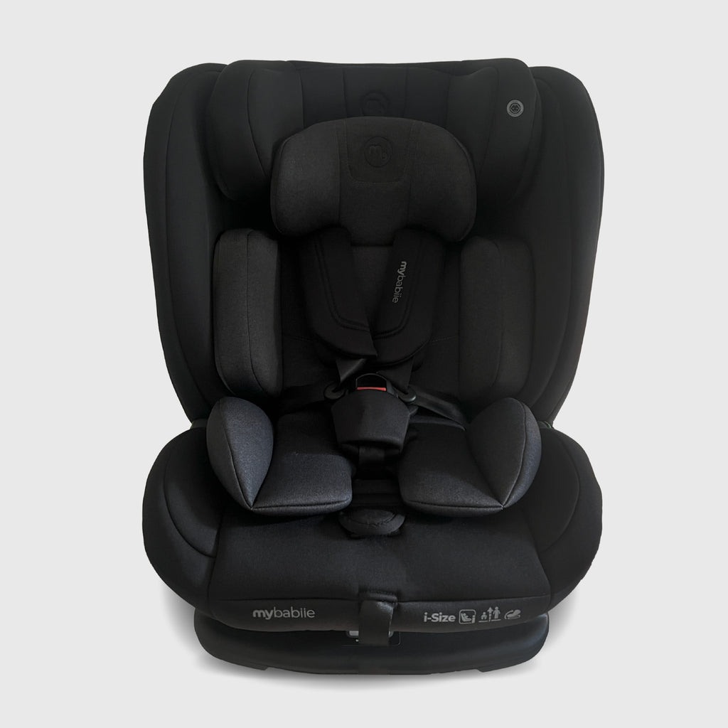 My Babiie MBCS100 2-In-1 Convertible R129 Car Seat Black - Grows With Your Child From Birth To 12 Years