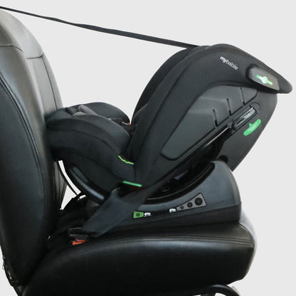 My Babiie MBCS100 2-In-1 Convertible R129 Car Seat Black - Grows With Your Child From Birth To 12 Years