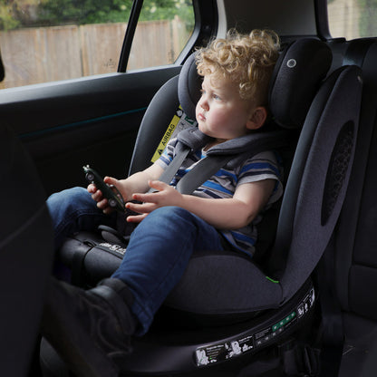 My Babiie MBCS200 Spin R129 Car Seat With Top Tether For Safe 360 Degree Rotation From Birth To 12 Years